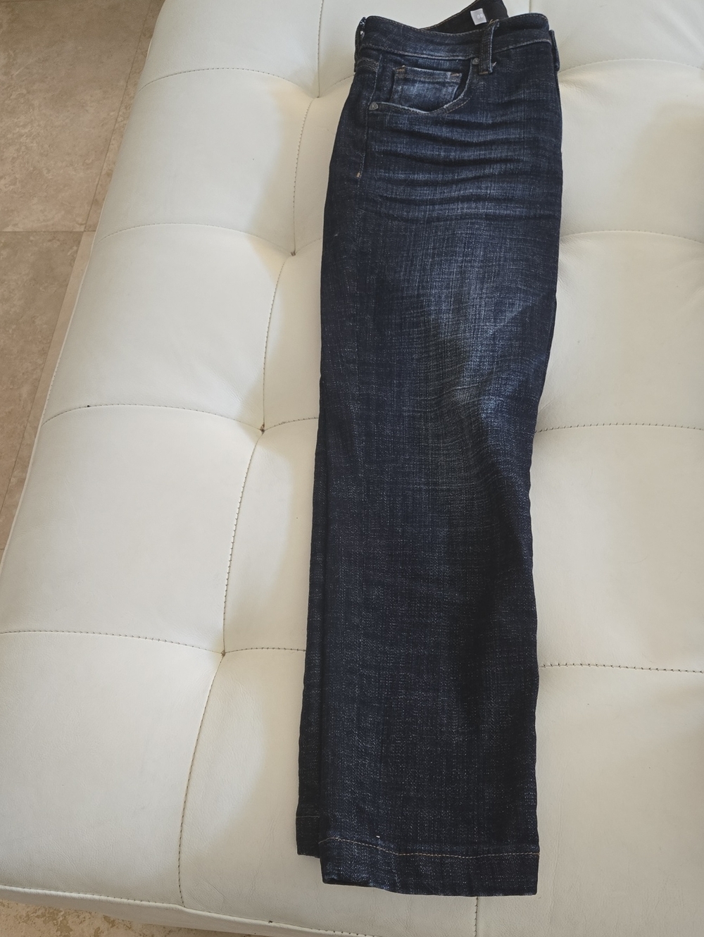Kut from the Kloth Dark Blue Cropped Straight Jeans